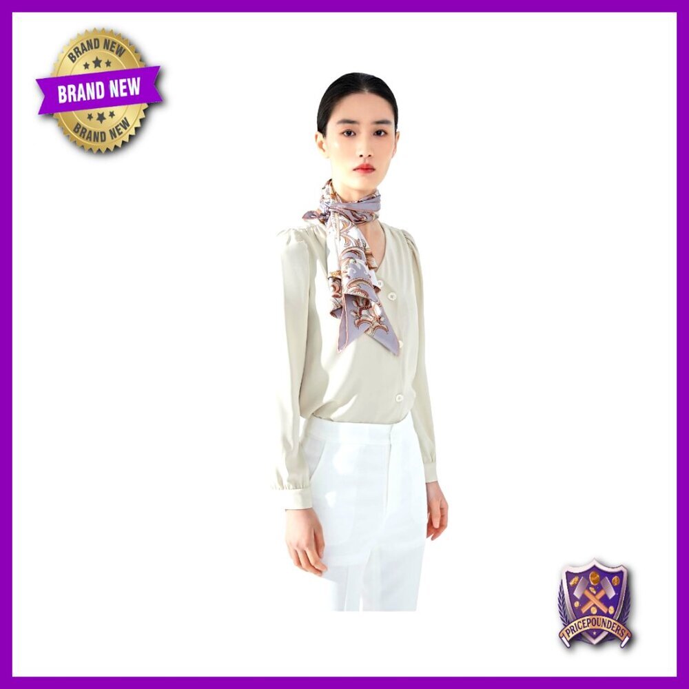 Large 34x34 Inch Pure Silk Twill Scarf for Hair Wrapping & Accessories